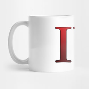 Red Roman Numeral 4 IV Mug